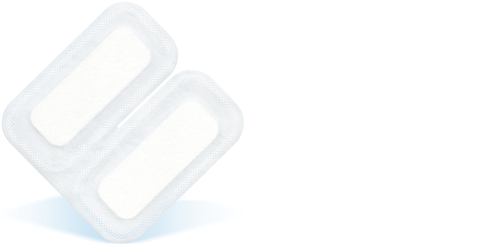 Image showing how to apply Cutimed® Sorbion® Sachet S Drainage Image showing how to apply Cutimed® Sorbion® Sachet S Drainage